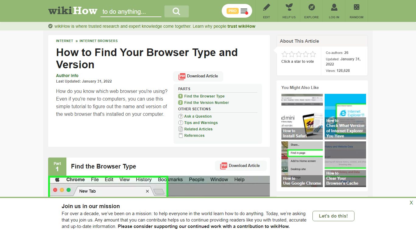How to Find Your Browser Type and Version (with Pictures) - wikiHow