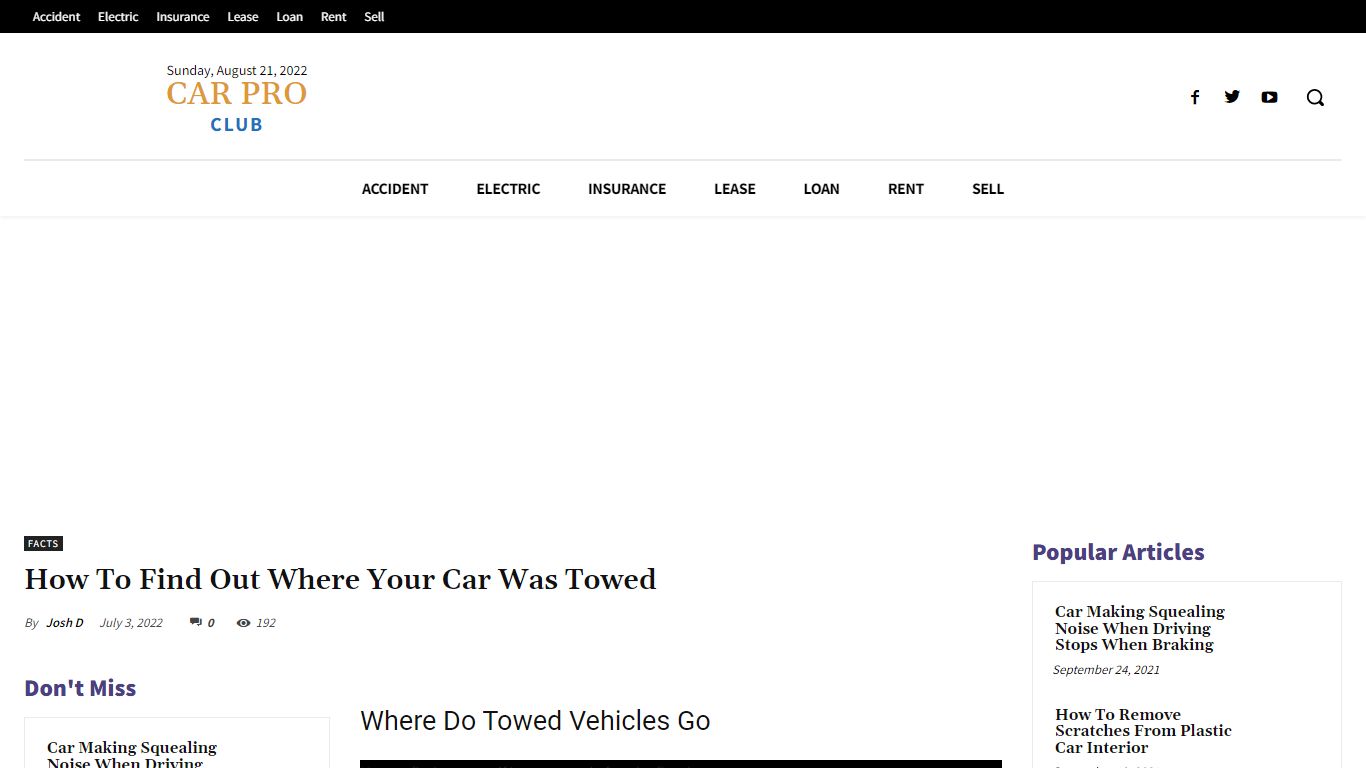 How To Find Out Where Your Car Was Towed - CarProClub.com