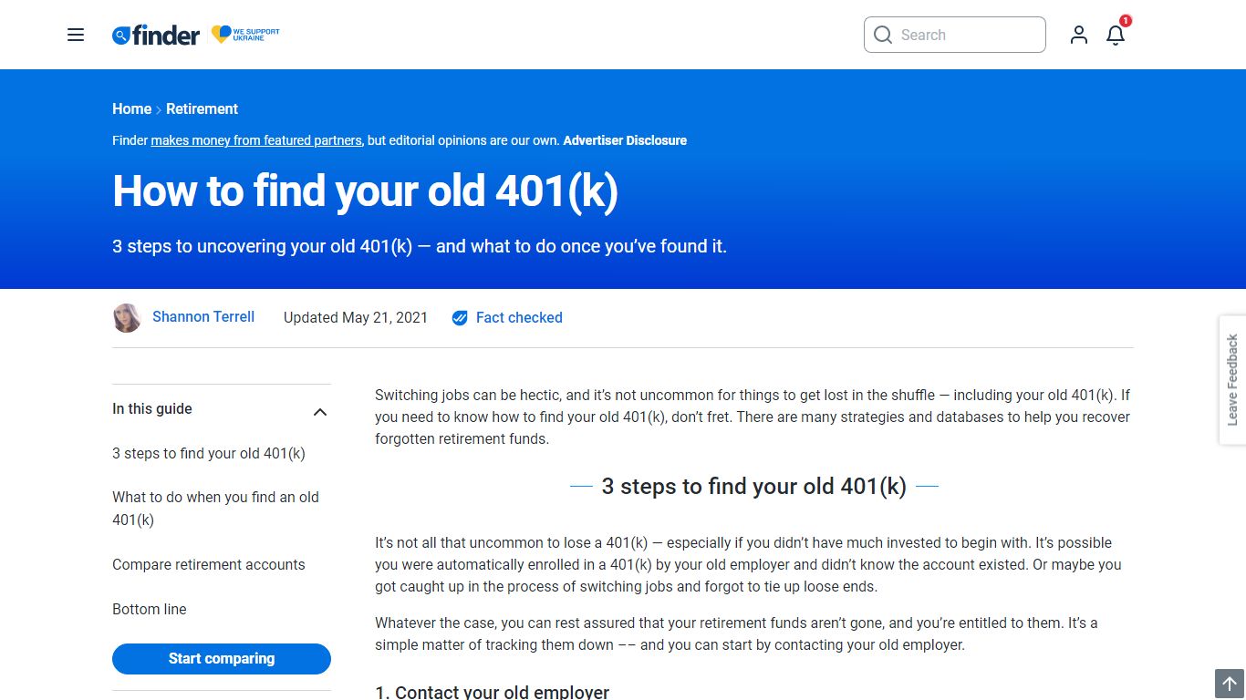 How to find your old 401(k) in three simple steps | finder.com